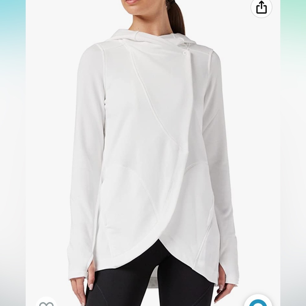 Women’s work out hoodie, heavy to light weight if needed, buttons